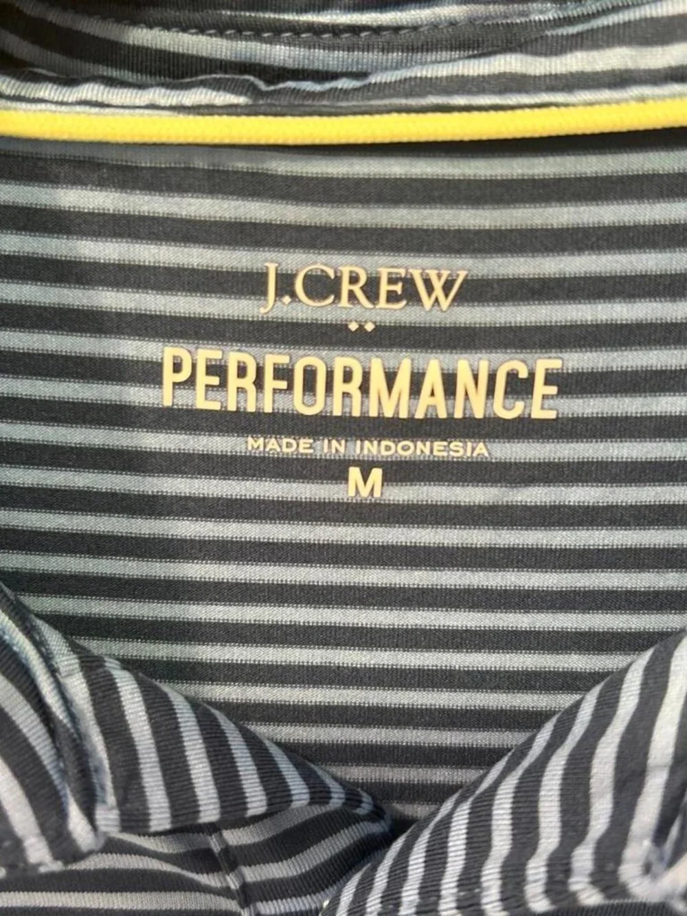 J.Crew Men's Blue and Navy Polo-shirt